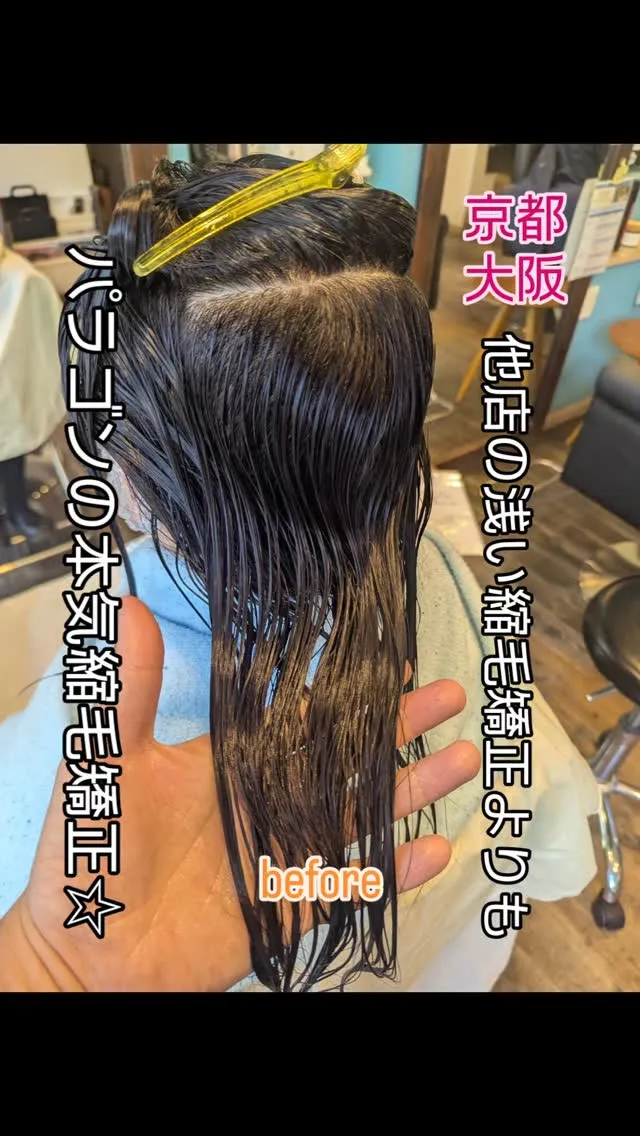 癖毛悩みの貴女にはパラゴンが付いてます。